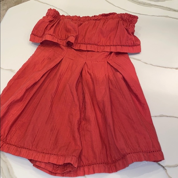 Free People Other - Free People sleeveless coral colored romper XS
